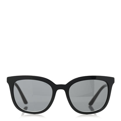 Prada Acetate Pillow Cat Eye Sunglasses SPR 03X Black 2 of 8