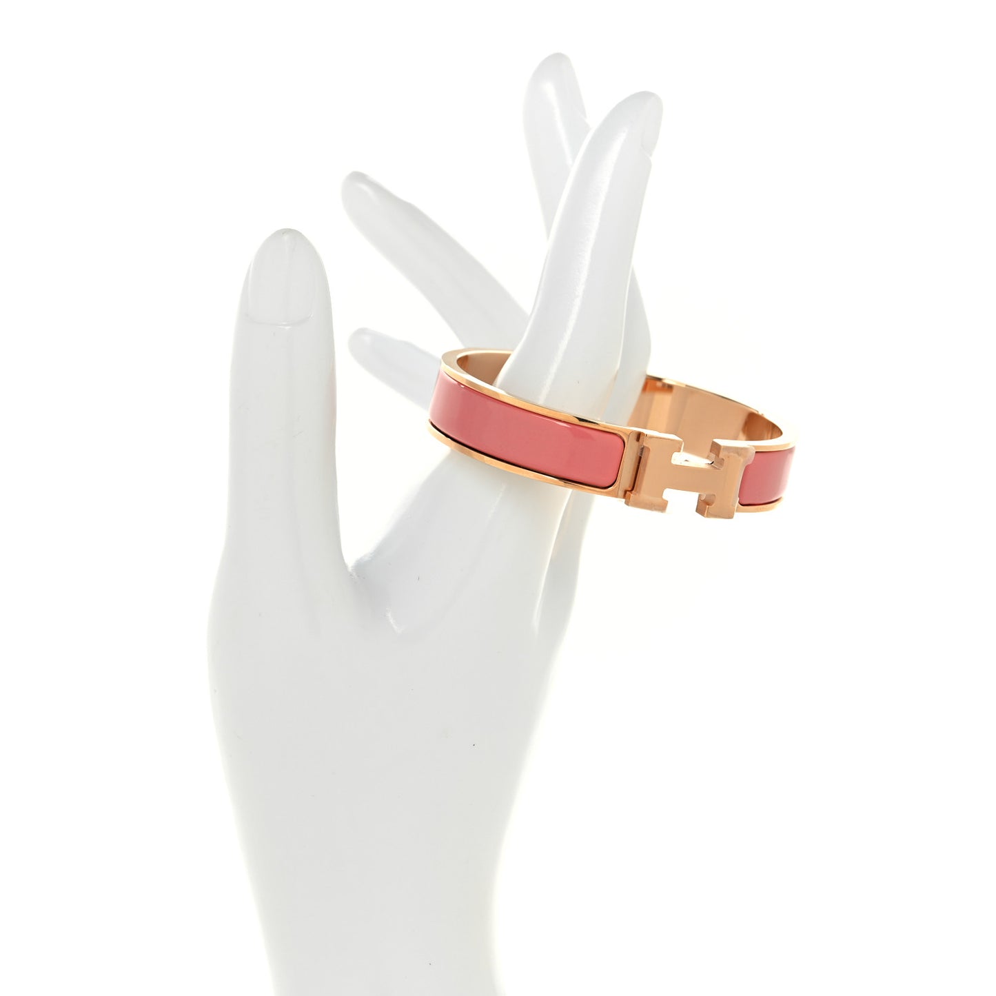 Enamel Narrow Clic Clac H Bracelet PM Papaye