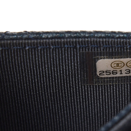 Chanel Caviar Quilted Card Holder Wallet Blue 8 of 9