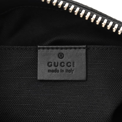 Gucci GG Supreme Monogram Web Small Flat Messenger Bag Black Grey 6 of 12