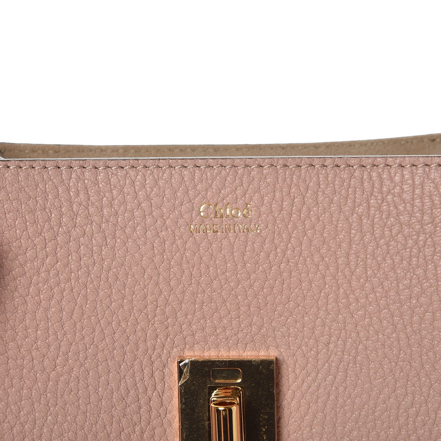 Grained Lambskin Mini Drew Shoulder Bag Cement Pink