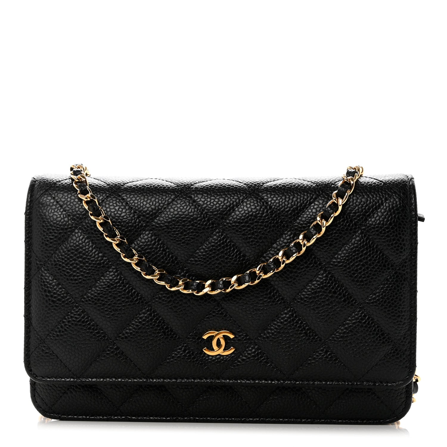 Chanel Caviar Quilted Wallet on Chain WOC Black 1 of 11