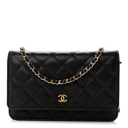 Chanel Caviar Quilted Wallet on Chain WOC Black 1 of 11