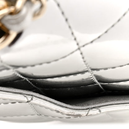 Chanel Mirror Calfskin Metallic Calfskin Quilted Hollywood Boulevard Mini Flap With Star Coin Purse Silver 13 of 13