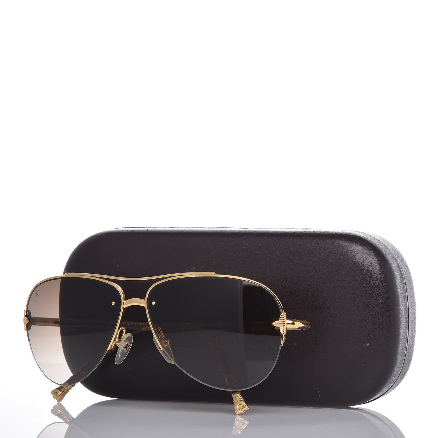 Monogram Petite Viola Pilote Aviator Sunglasses Z0571U Brown