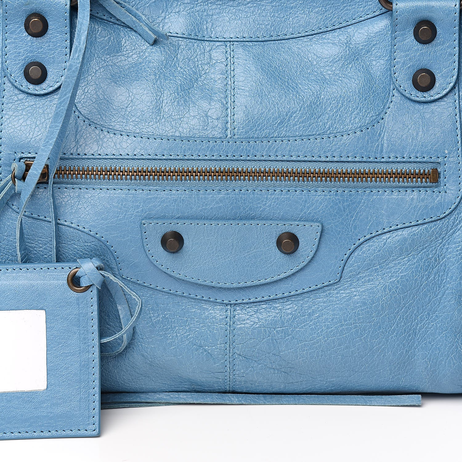 Balenciaga Agneau Classic Hardware Part Time Bleu Indigo 12 of 15
