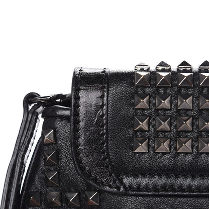 Burberry Prorsum Lambskin Studded Wristlet Clutch Black 4 of 12
