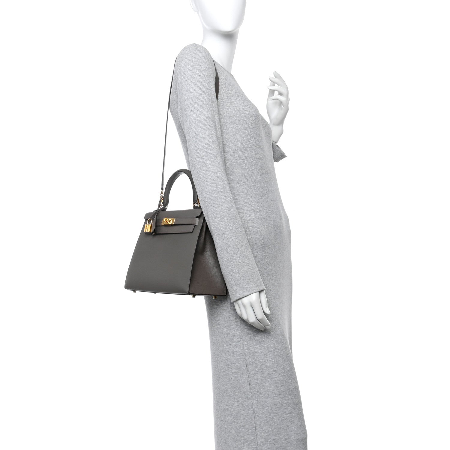 Hermes Epsom Kelly Sellier 28 Etain 2 of 10