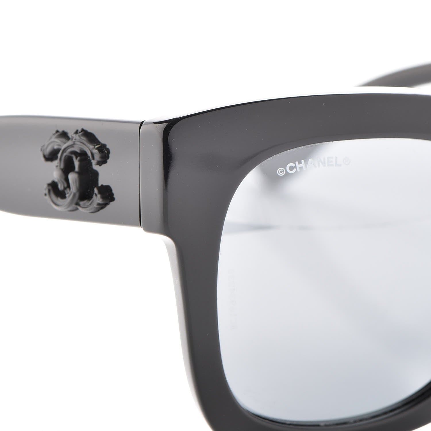 Chanel Mirror CC Sunglasses 5357 Black 6 of 9