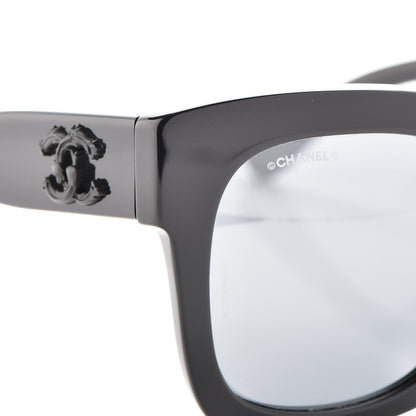 Chanel Mirror CC Sunglasses 5357 Black 6 of 9