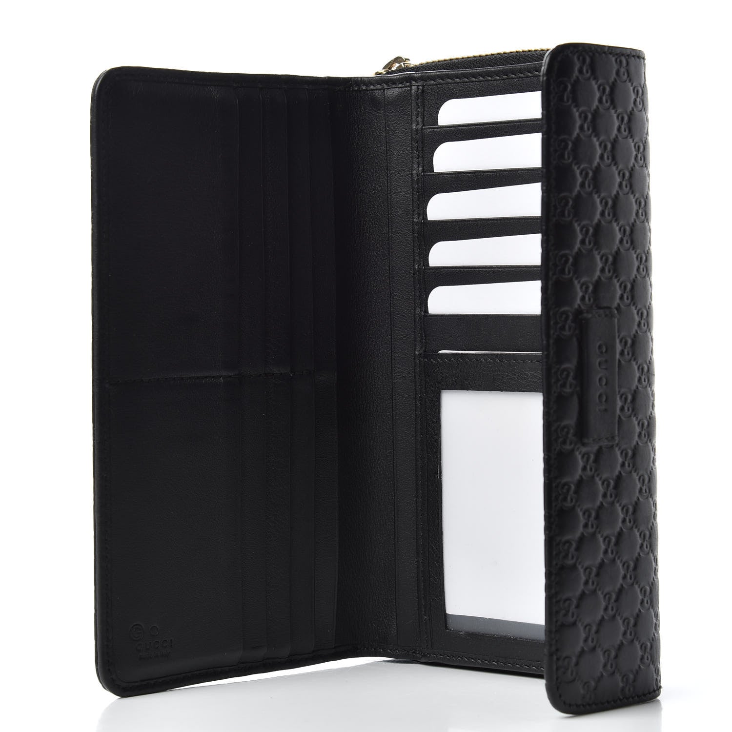 Gucci Soft Microguccissima Continental Zip Wallet Black 6 of 9