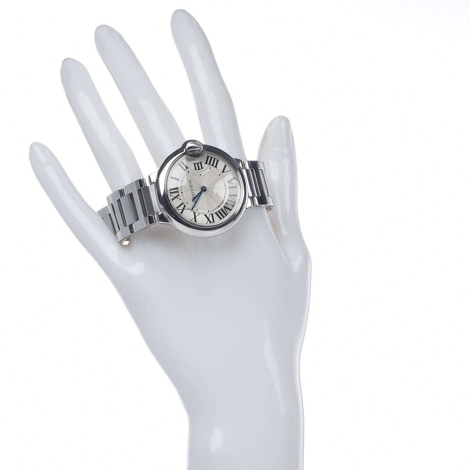 Cartier Stainless Steel 36mm Ballon Bleu De Quartz Watch 2 of 9