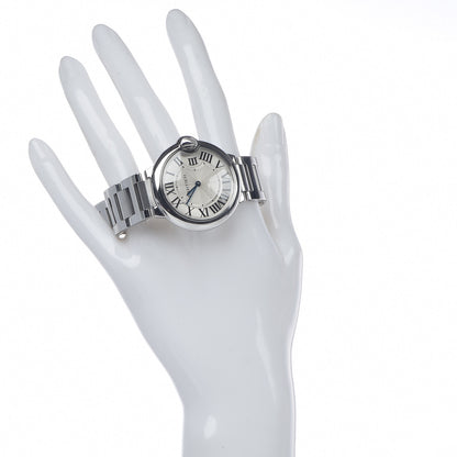 Cartier Stainless Steel 36mm Ballon Bleu De Quartz Watch 2 of 9
