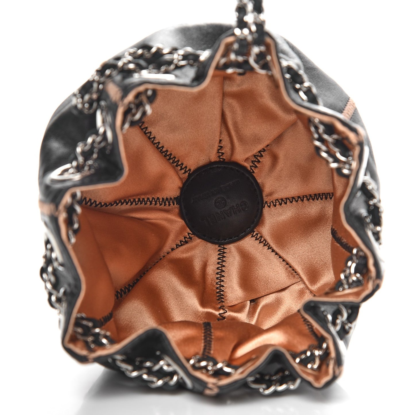 Lambskin Satin Reversible Mini Sac Cordon Black