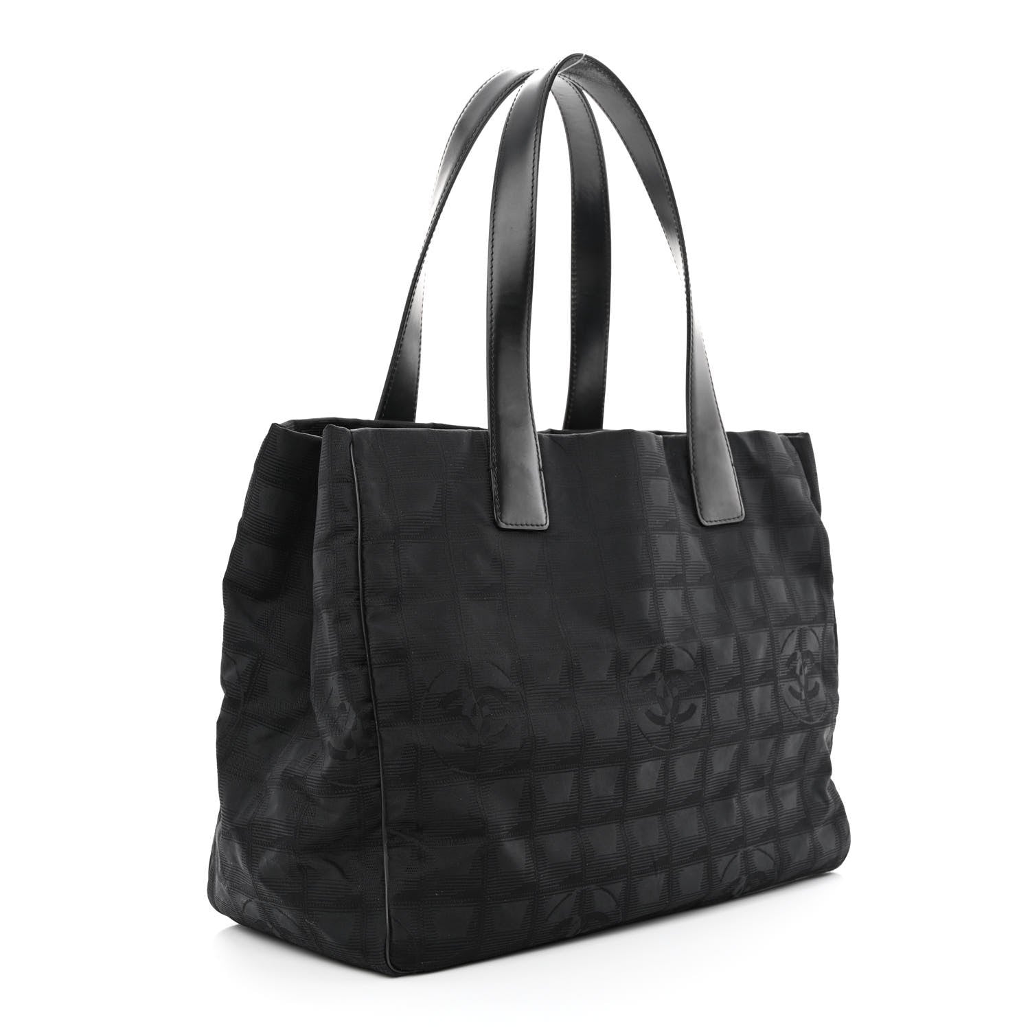 Chanel Nylon Medium Travel Tote Black 3 of 10