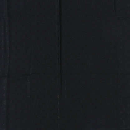 Louis Vuitton Silk Wool Monogram Shawl Black 2 of 3