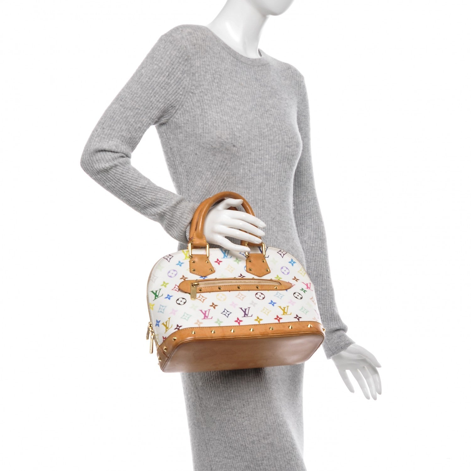 Louis Vuitton Monogram Multicolor Alma White 2 of 8
