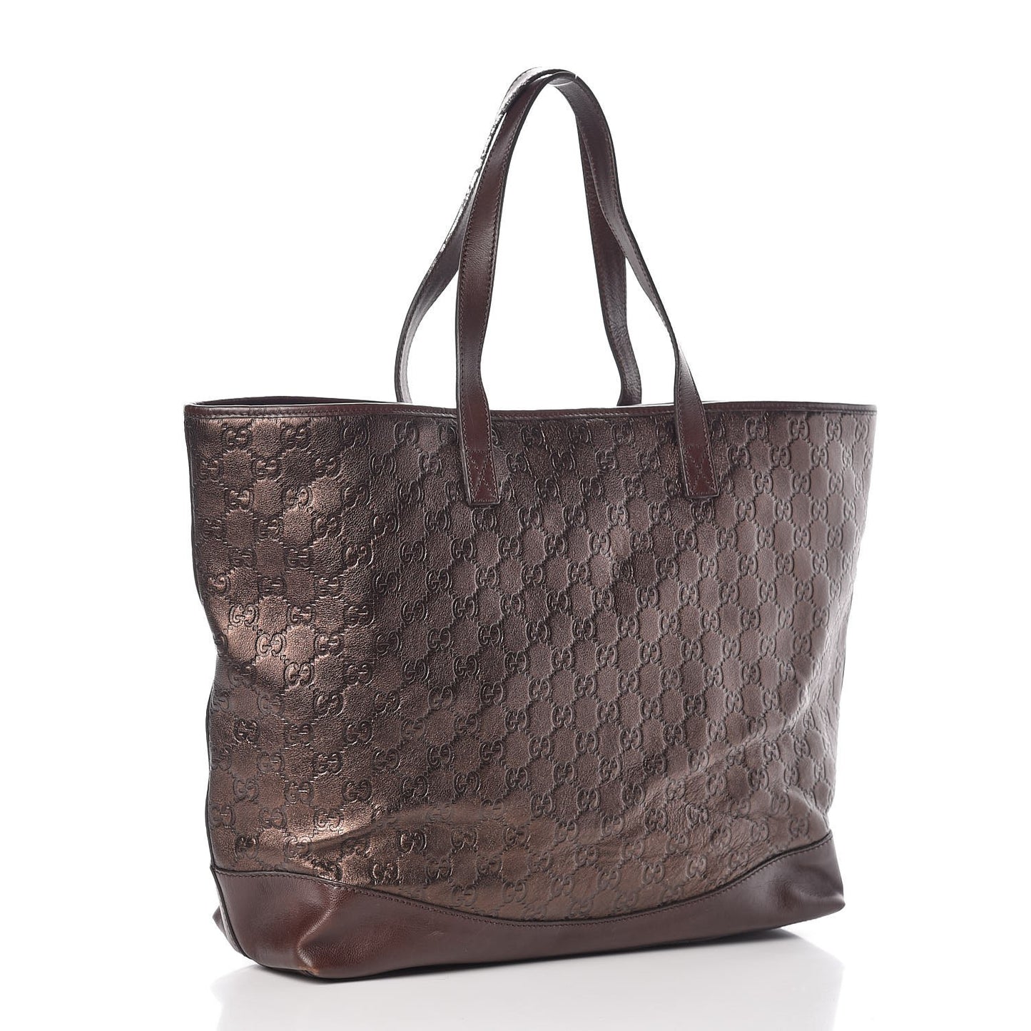 Guccissima Large Tote Bronze