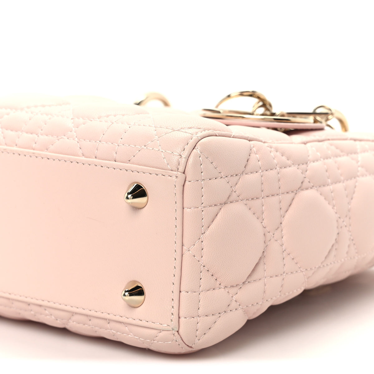 Lambskin Cannage Small Lady Dior Pink