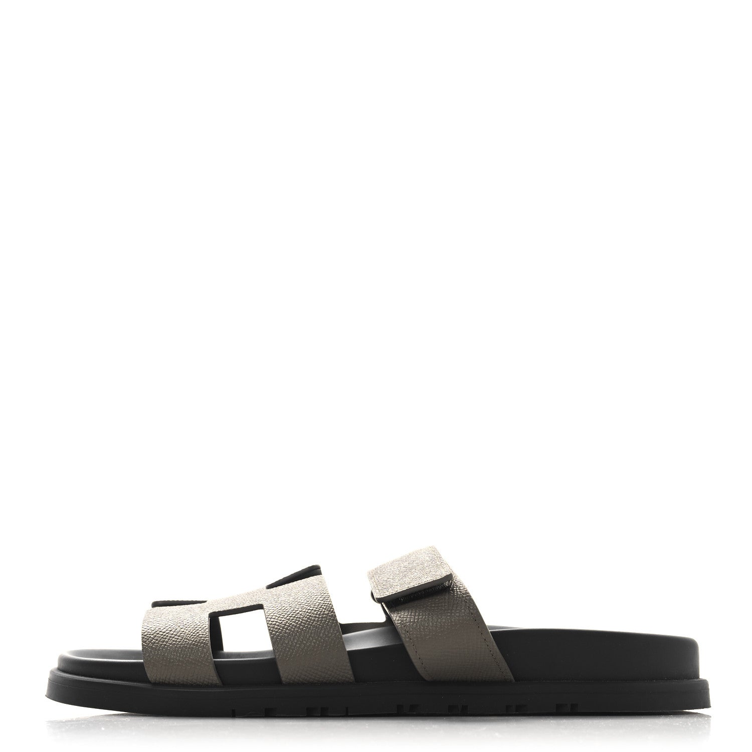 Hermes Epsom Womens Chypre Sandals 39 Etoupe 1 of 9