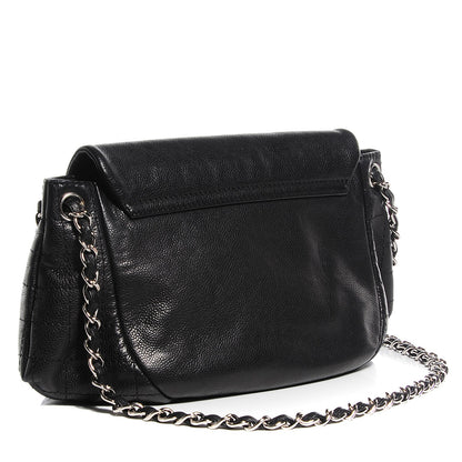 Chanel Caviar Half Moon Large Flap Black 3 of 7