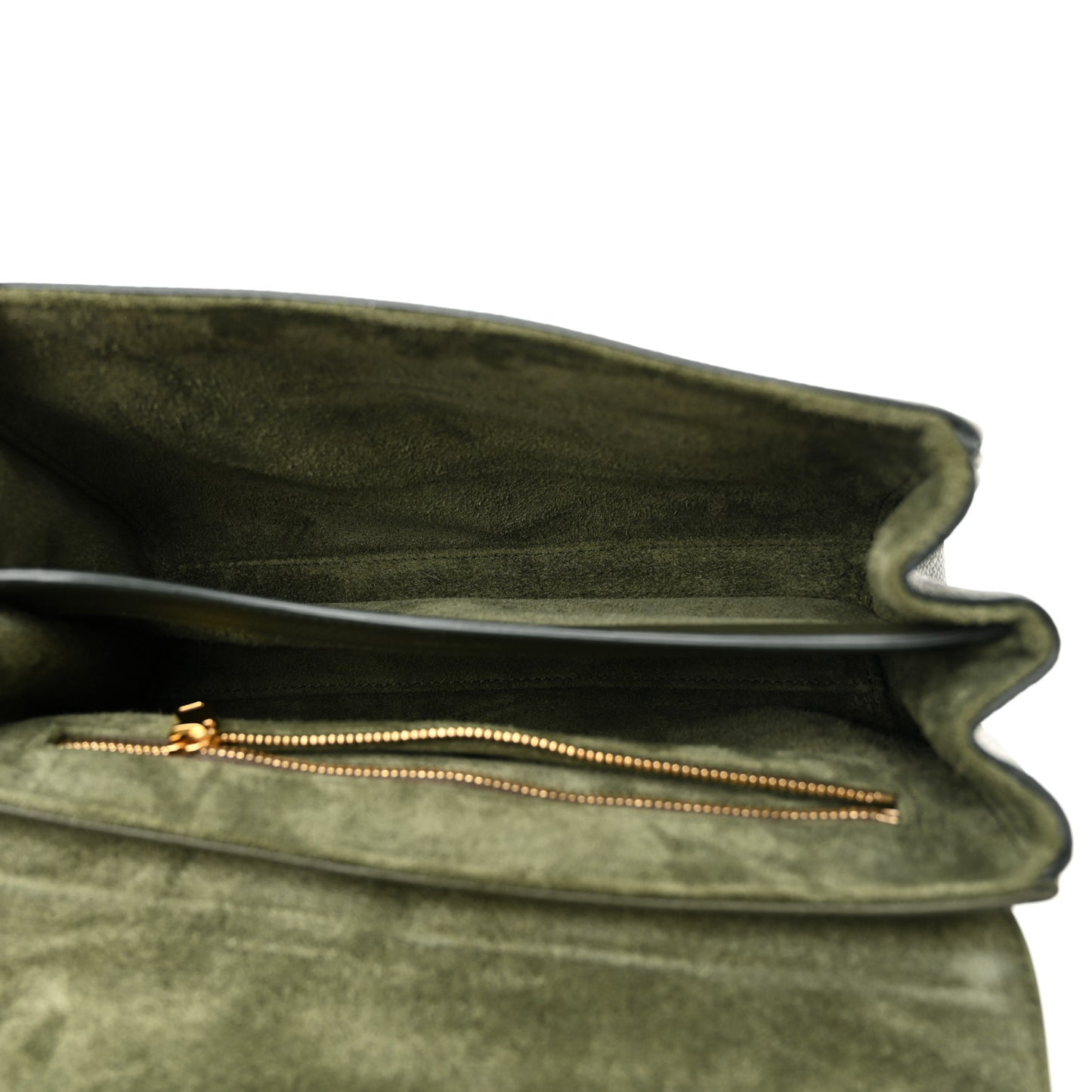 Supple Calfskin Teen 16 Crossbody Bag Army Green