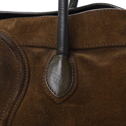 Celine Suede Medium Phantom Luggage Olive 14 of 18