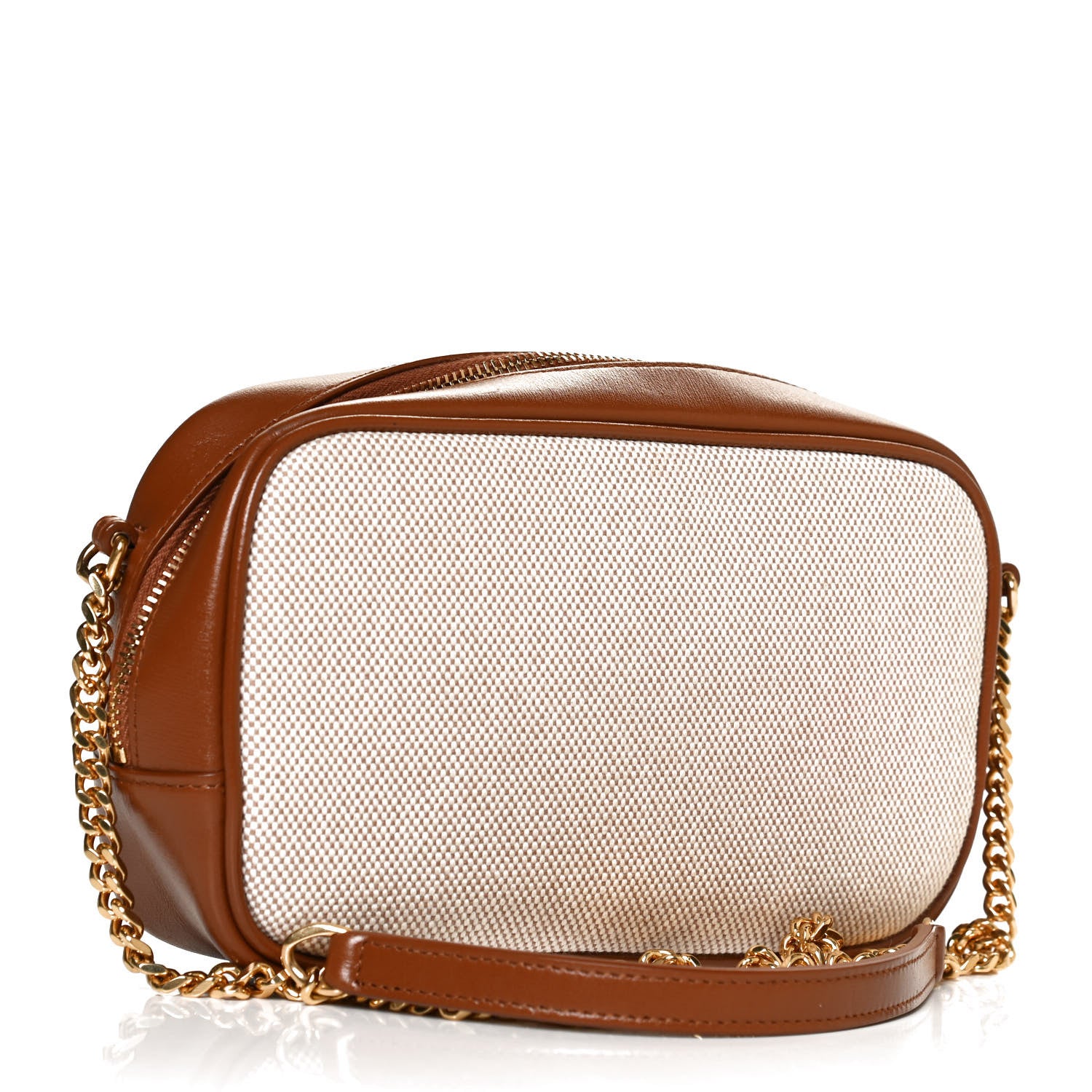 Saint Laurent Cotton Monogram Mini Lou Camera Bag Beige Brick 3 of 10