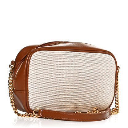 Saint Laurent Cotton Monogram Mini Lou Camera Bag Beige Brick 3 of 10
