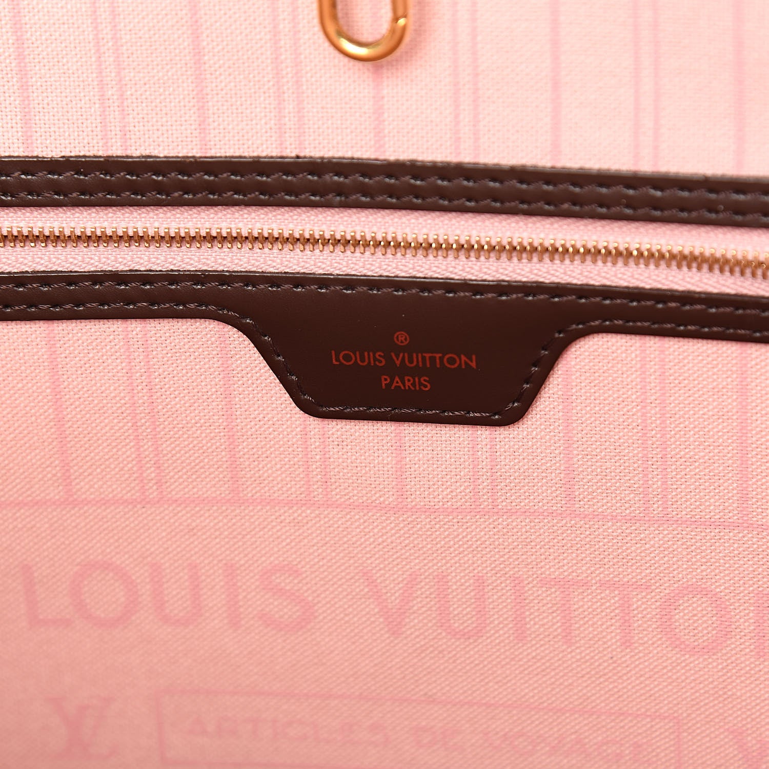 Louis Vuitton Damier Ebene Neo Neverfull MM Rose Ballerine 6 of 11