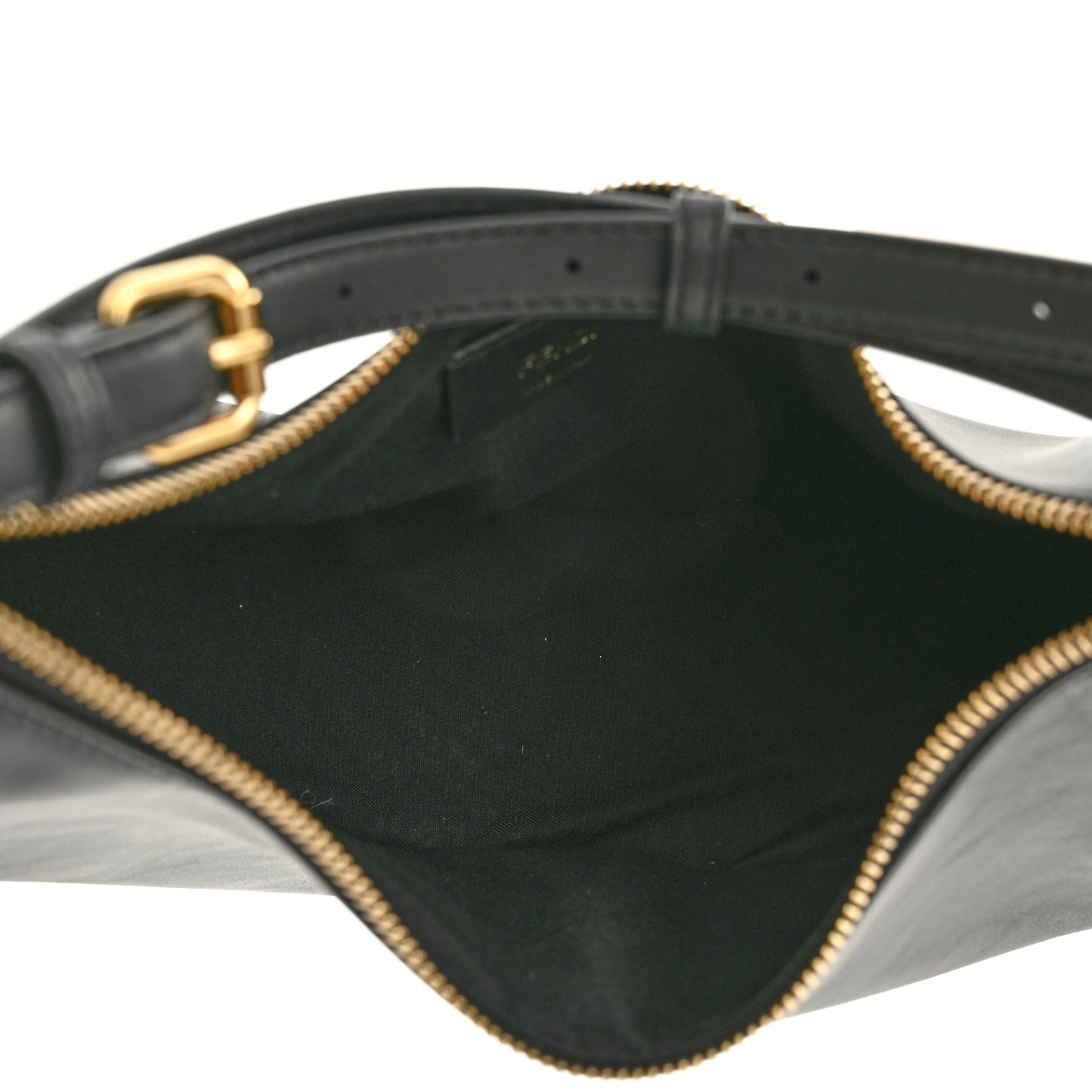Vitello Grace Matte Small Fendigraphy Hobo Bag Black