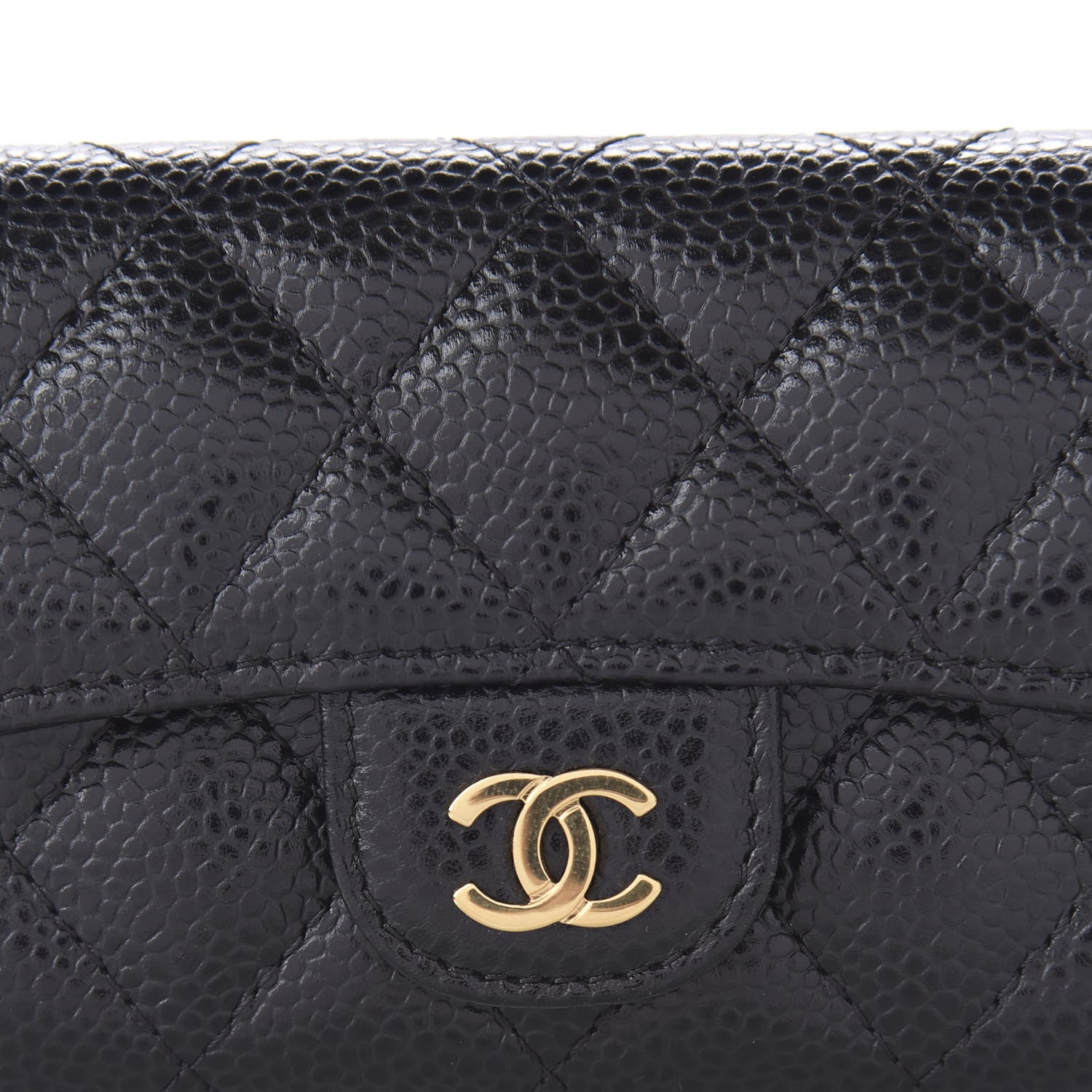 Chanel Caviar Quilted Flap Card Holder Black 11 of 12