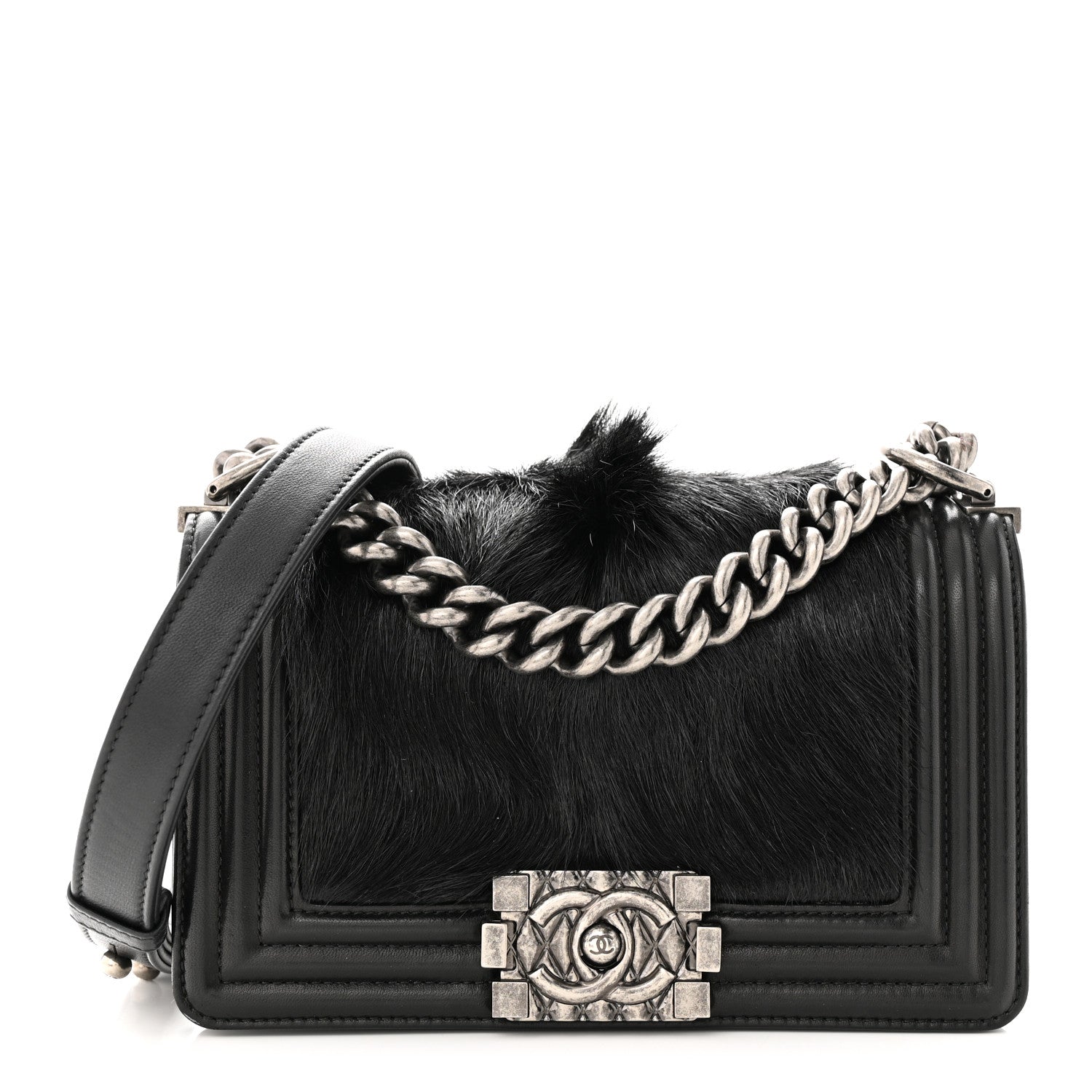 Chanel Goat Hair Small Boy Flap Black 1 of 11