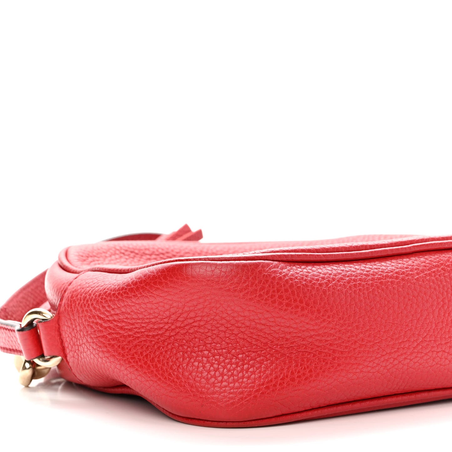 Pebbled Calfskin Small Soho Disco Bag Tabasco Red