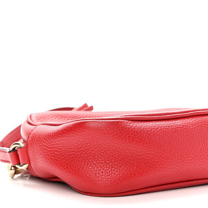 Gucci Pebbled Calfskin Small Soho Disco Bag Tabasco Red 9 of 12
