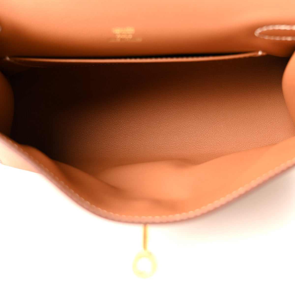 Hermes Swift Kelly Pochette Clutch Gold 5 of 11
