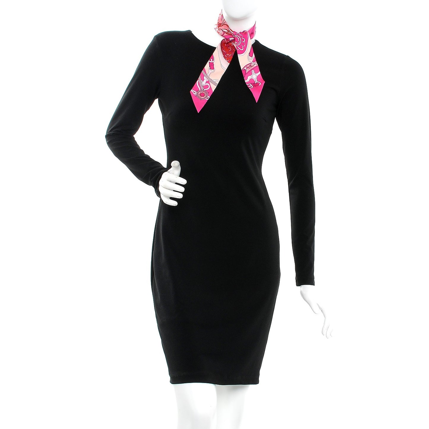 Silk Festival Des Amazones Twilly Fuchsia Nacre Rose
