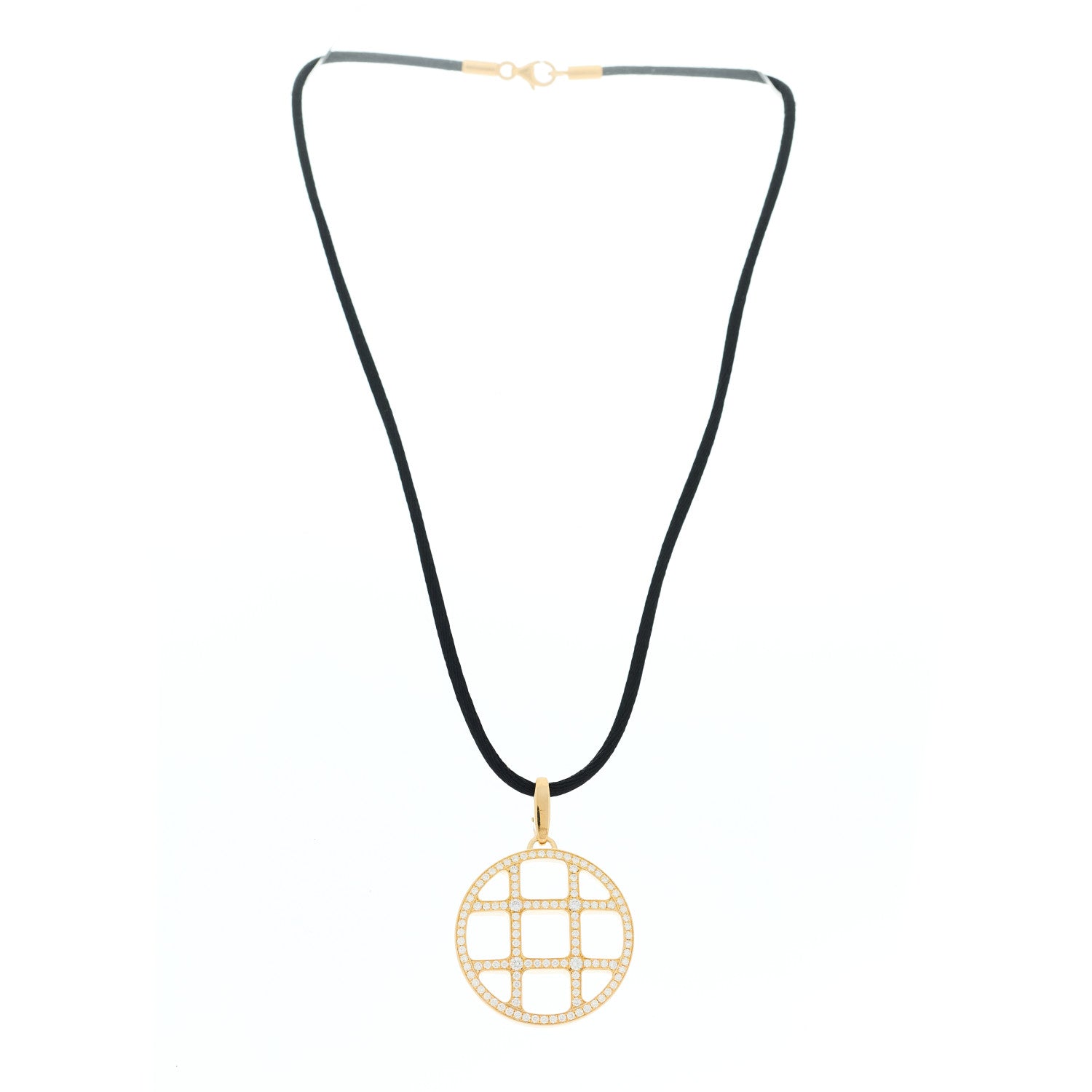 Cartier 18K Yellow Gold Diamond Pasha De Cartier Cord Necklace 3 of 5