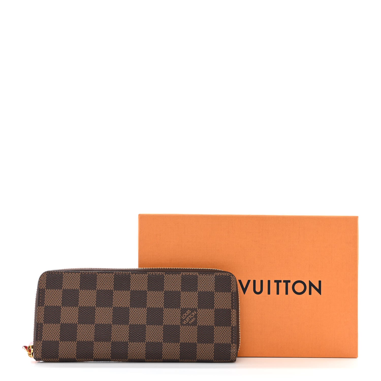 Louis Vuitton Damier Ebene Clemence Wallet Cherry 7 of 7