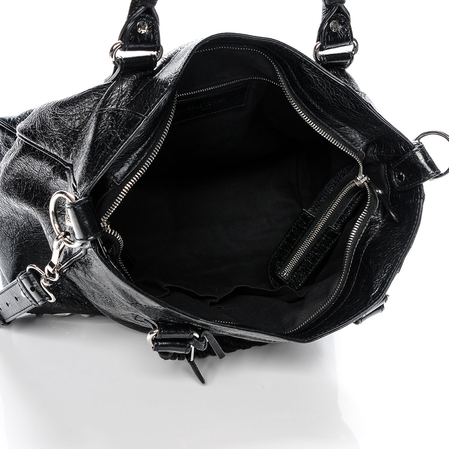 Agneau Giant 12 Silver Hardware Velo Black