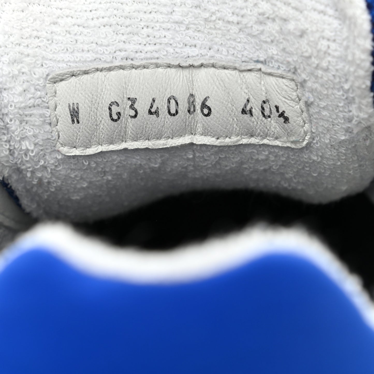 Calfskin Mesh Lycra Womens Logo Sneakers 40.5 Royal Blue