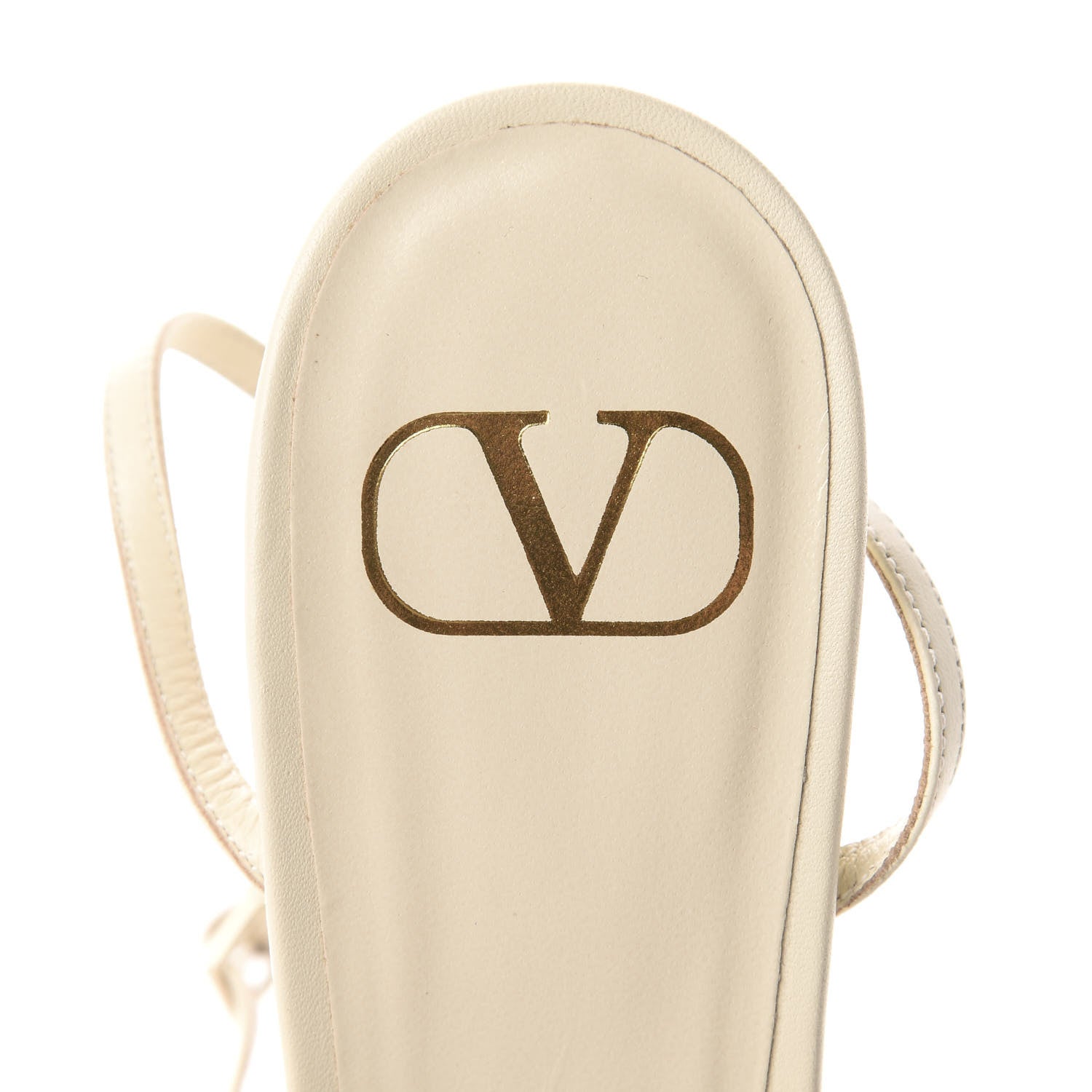 Valentino Garavani Calfskin Strappy Ankle Strap Sandals 39 White 6 of 11