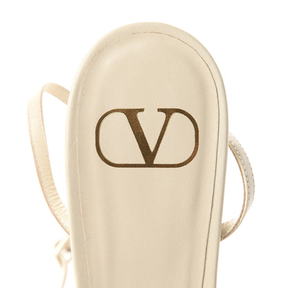 Valentino Garavani Calfskin Strappy Ankle Strap Sandals 39 White 6 of 11