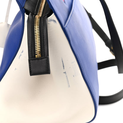 Saint Laurent Calfskin Small Cabas Rive Gauche Blue White Pink 10 of 10