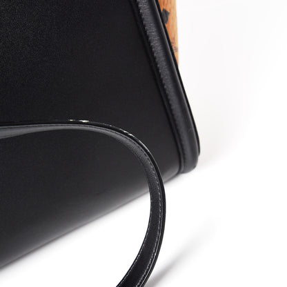 MCM Calfskin Visetos Medium Kathy Tote Black 17 of 21