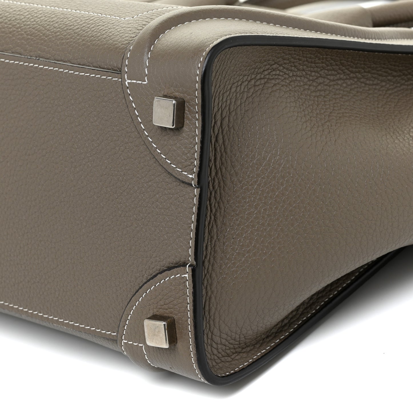 Drummed Calfskin Micro Luggage Souris