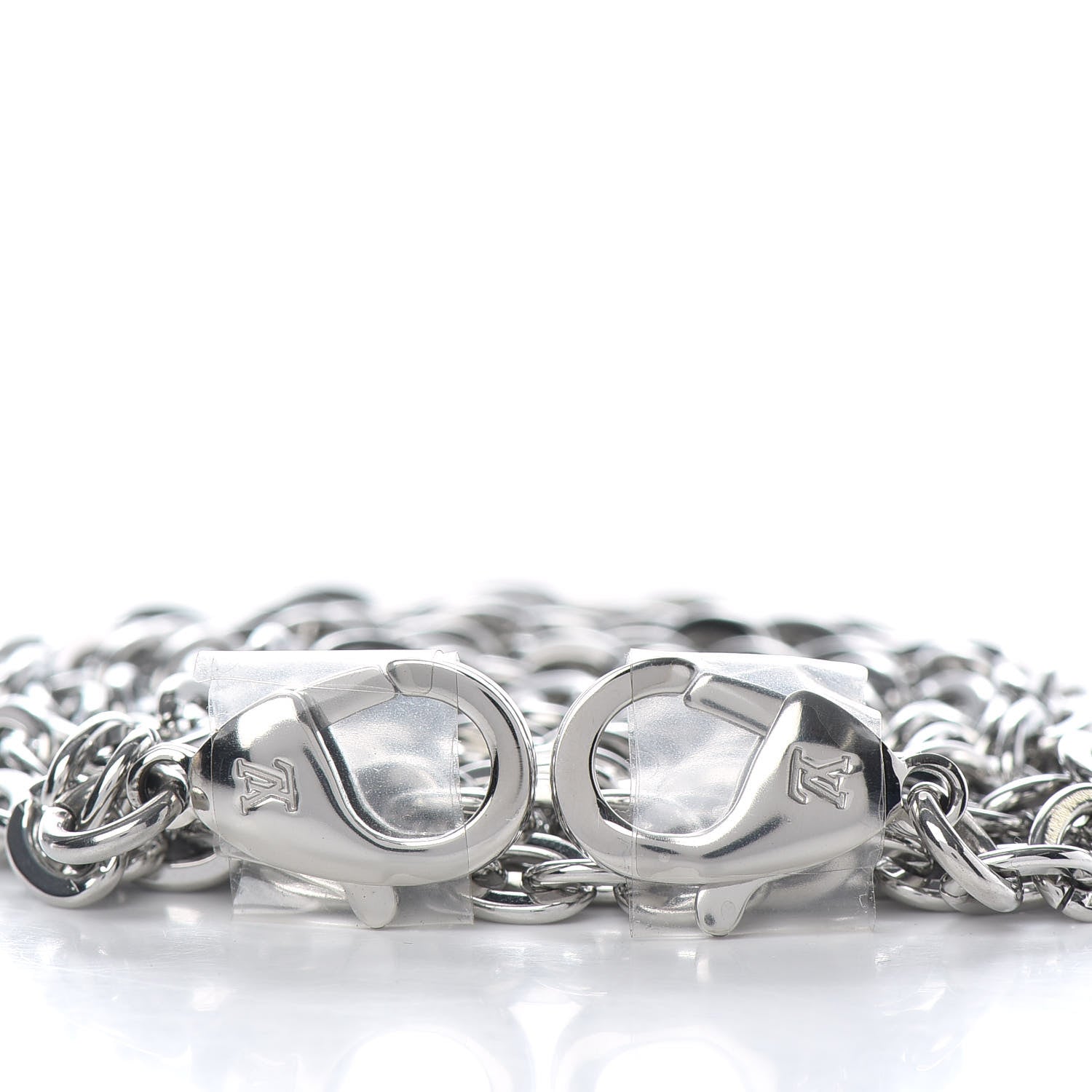 Louis Vuitton Felicie Chain Long Shoulder Strap Silver 3 of 3