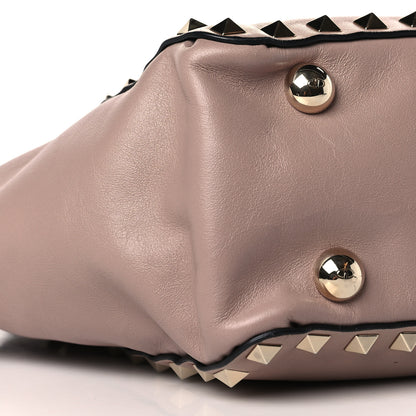 Valentino Garavani Vitello Mini Rockstud Tote Poudre 6 of 7