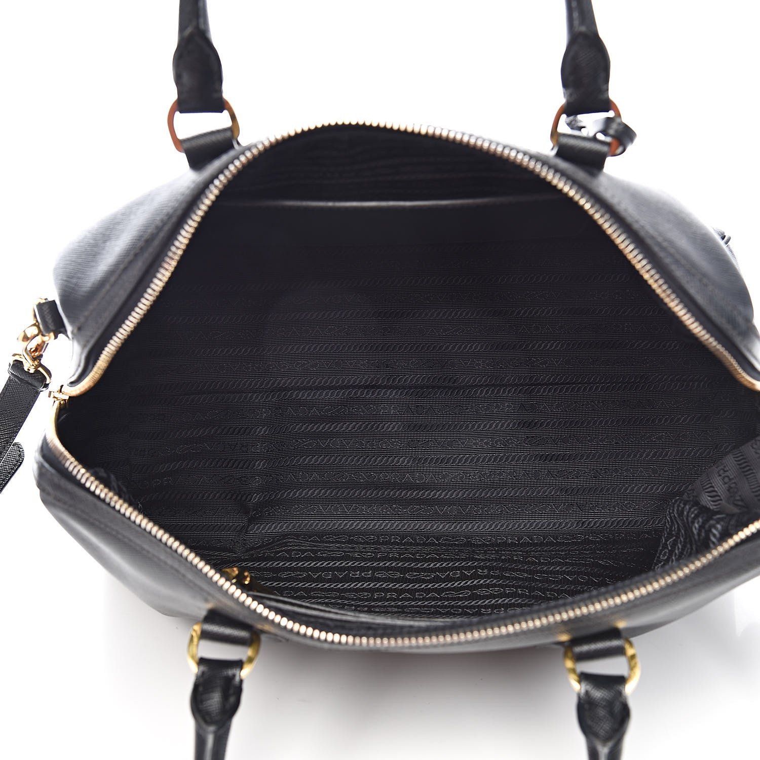 Prada Saffiano Lux Bowler Black 5 of 14