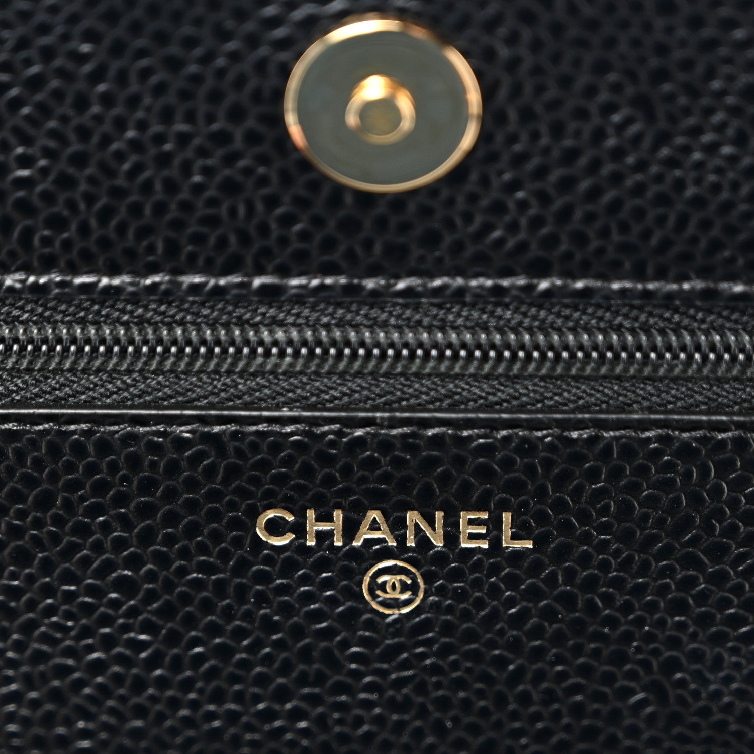 Chanel Caviar Quilted Wallet on Chain WOC Black 6 of 12